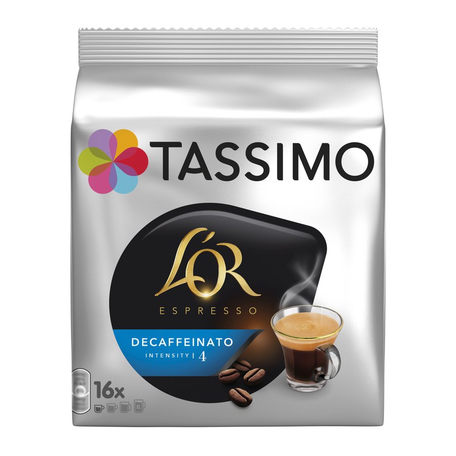 Café cápsulas TASSIMO L'Or Descafeinado 16 unidades 105,6 g