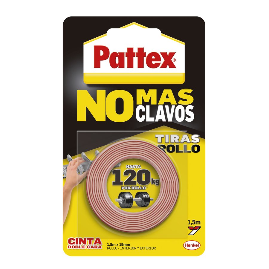 Cinta doble cara no mas clavos 1,5 m PATTEX