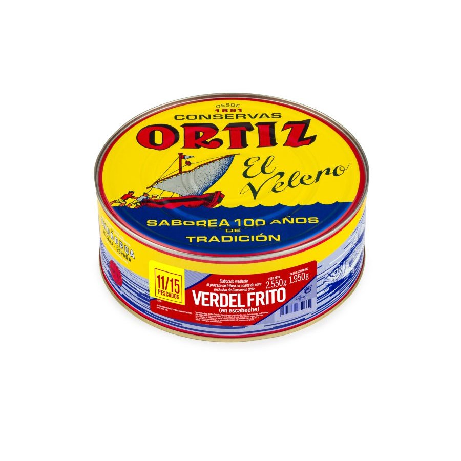 Verdel frito en escabeche ORTIZ 11-15 piezas lata 2250 g pn.