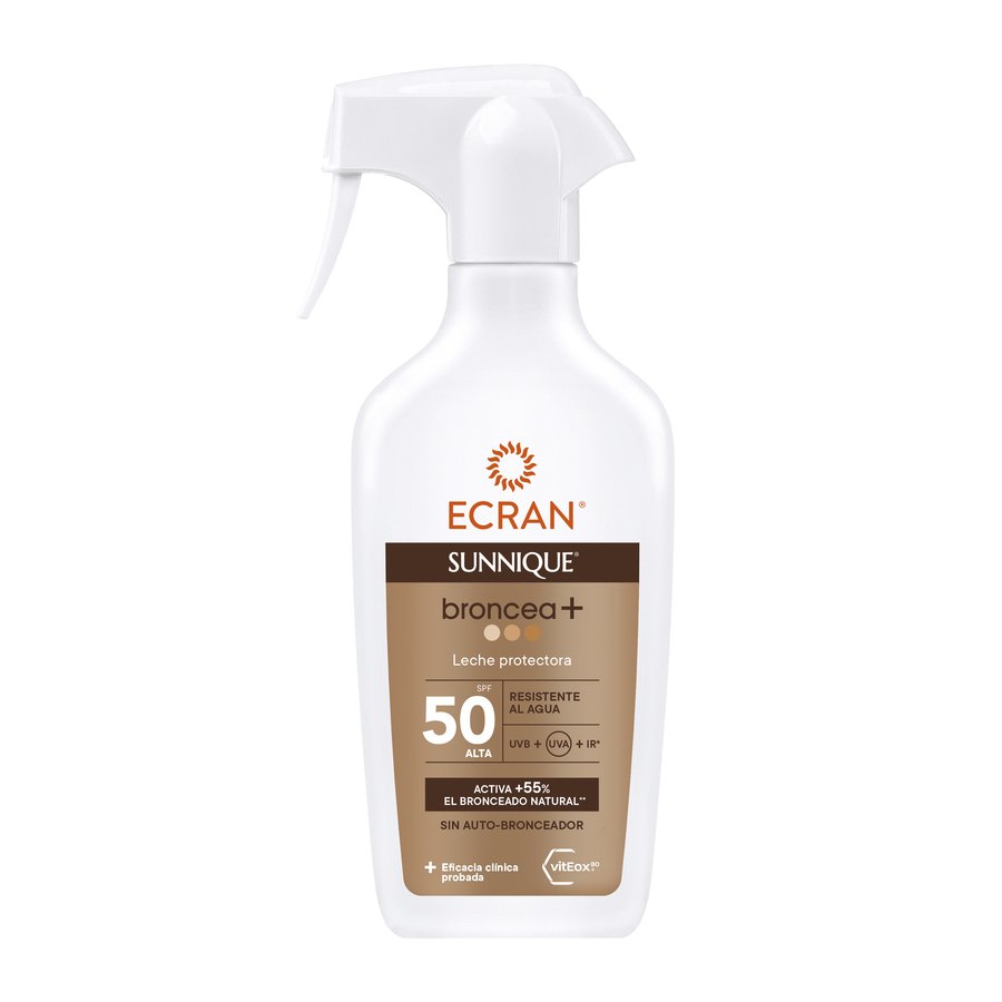 Protector solar ECRAN sunnique broncea+ SPF50 pistola 270 ml