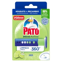 Limpia inodoro PATO discos-activos lima aparato+recambio