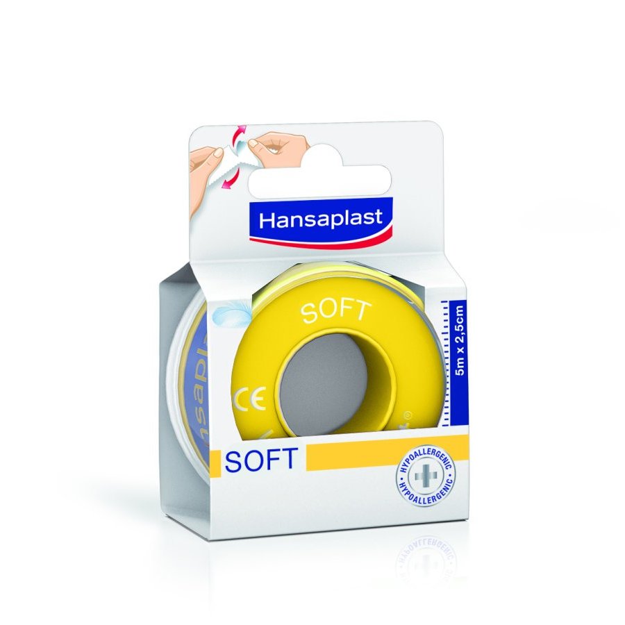 Esparadrapo suave HANSAPLAST 5mx2,5cm