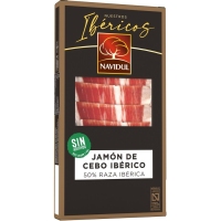 Jamón de cebo 50% raza ibérica NAVIDUL 4x40 g