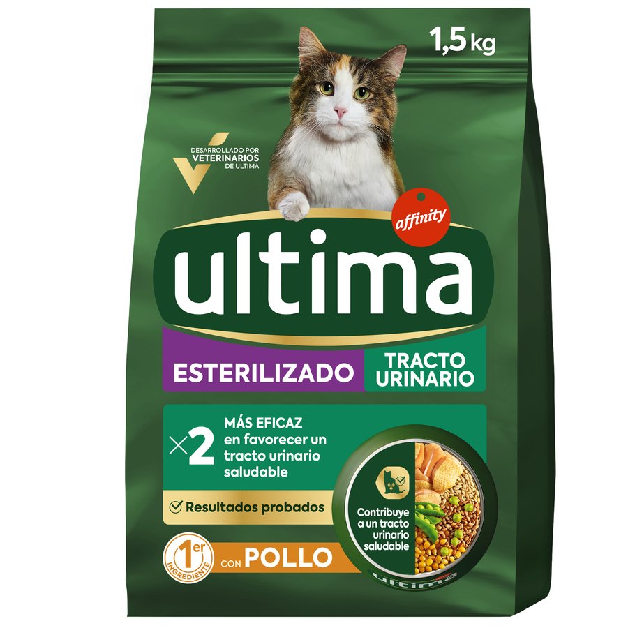 Alimento gato esterilizado ULTIMA tracto urinario 1,5 kg