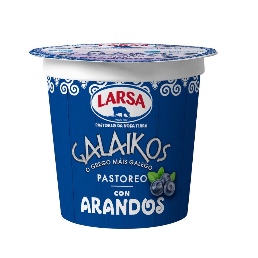 Yogur griego LARSA Galaikos con arándanos 125 g