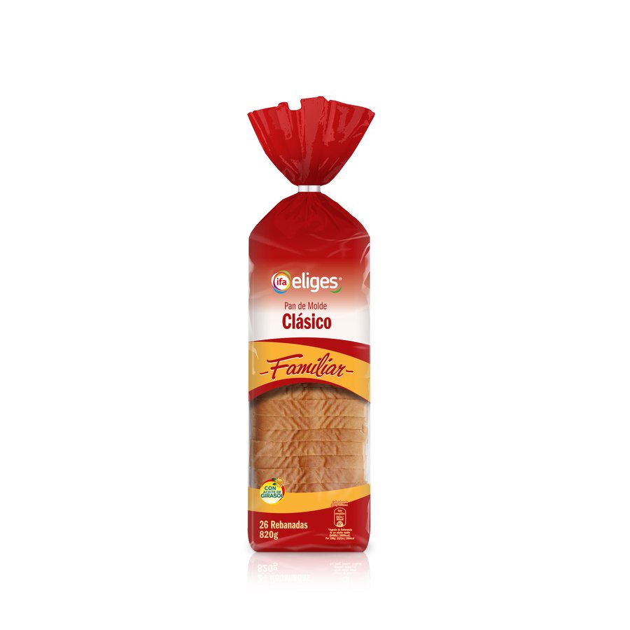 Pan de molde IFA ELIGES clásico 820 g