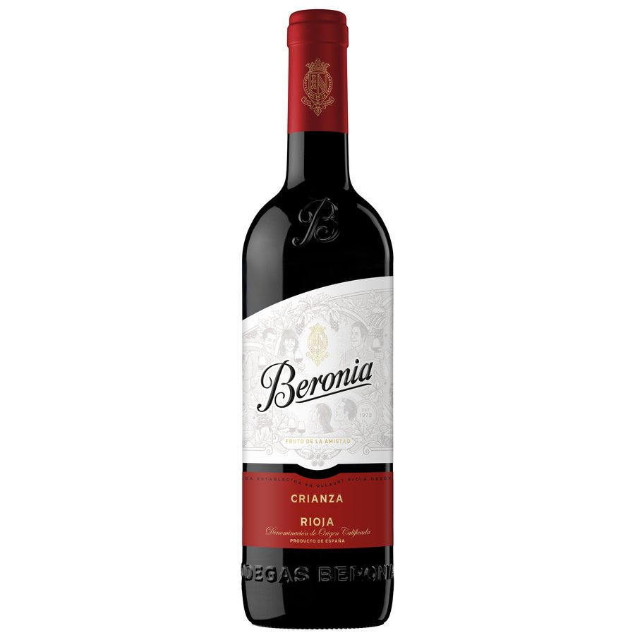 Vino tinto D.O.Ca.Rioja BERONIA Crianza botella 75 cl