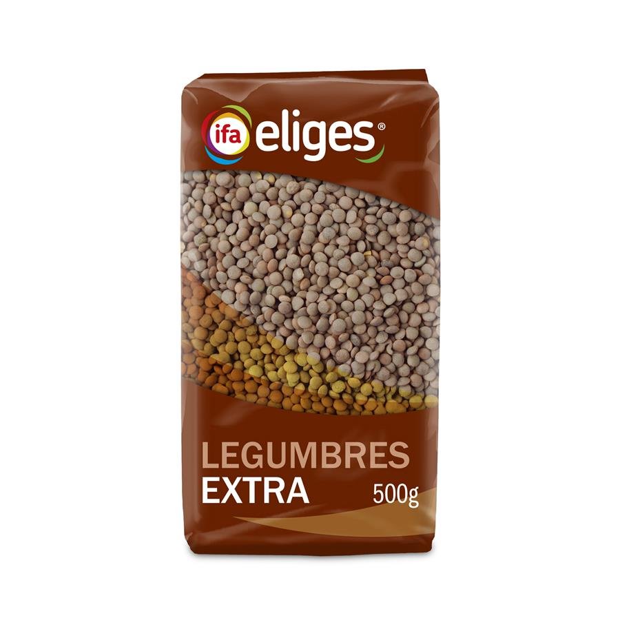Lentejas pardinas extra IFA ELIGES 500 g