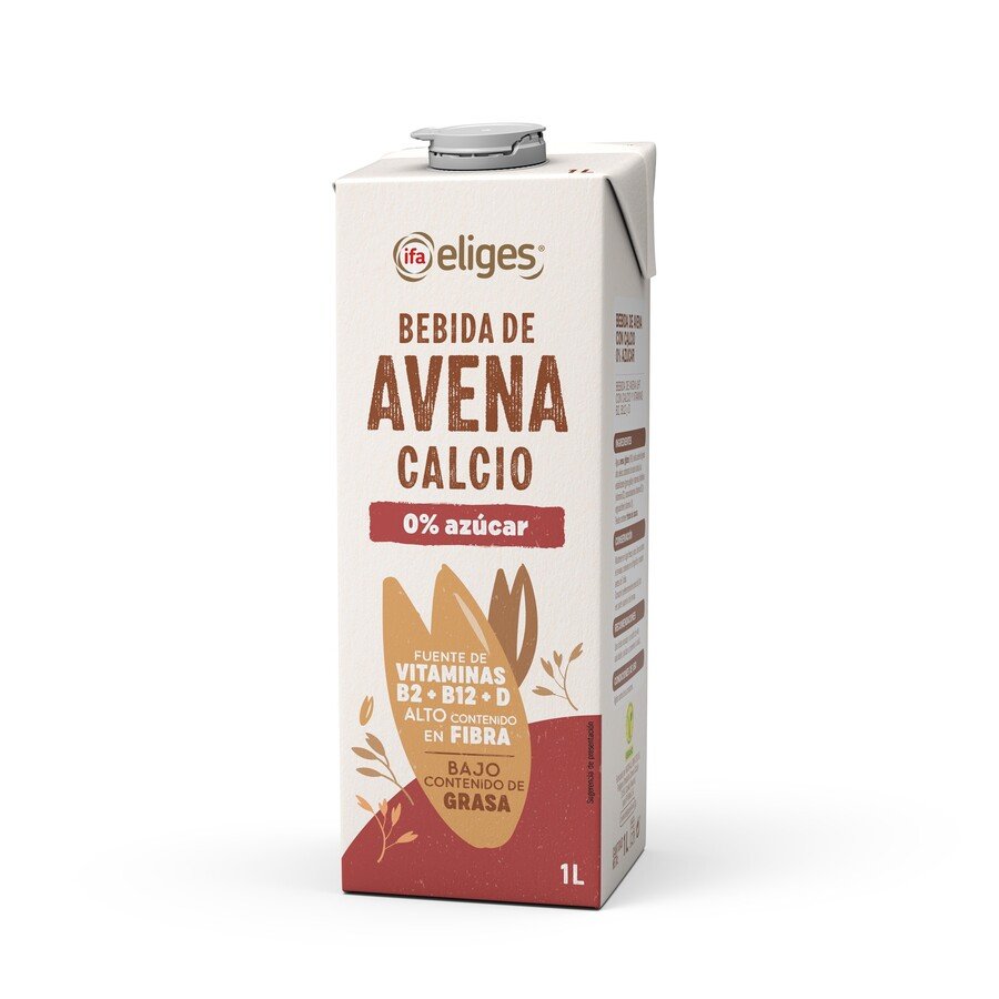 Bebida de avena calcio IFA ELIGES 0% azúcar brik 1 l