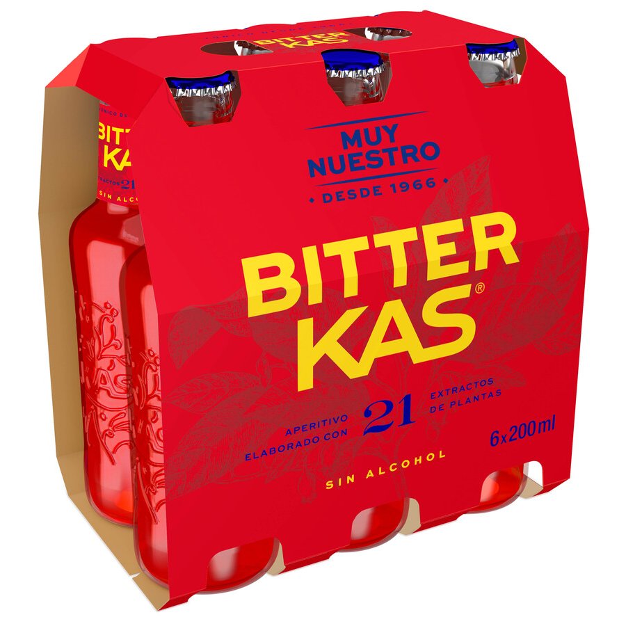 Bitter KAS sin alcohol pack 6x20 cl
