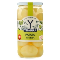 Patata cocida entera YBARRA frasco  400 g pne.