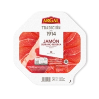 Jamón serrano ARGAL TRADICIÓN 1914 reserva 12 meses lonchas finas 80 g