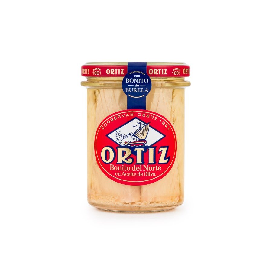 Bonito norte en aceite de oliva ORTIZ tarro 220 g pn.