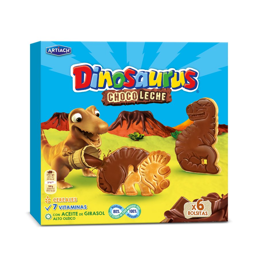 Galletas ARTIACH Dinosaurus Chocoleche 255 g