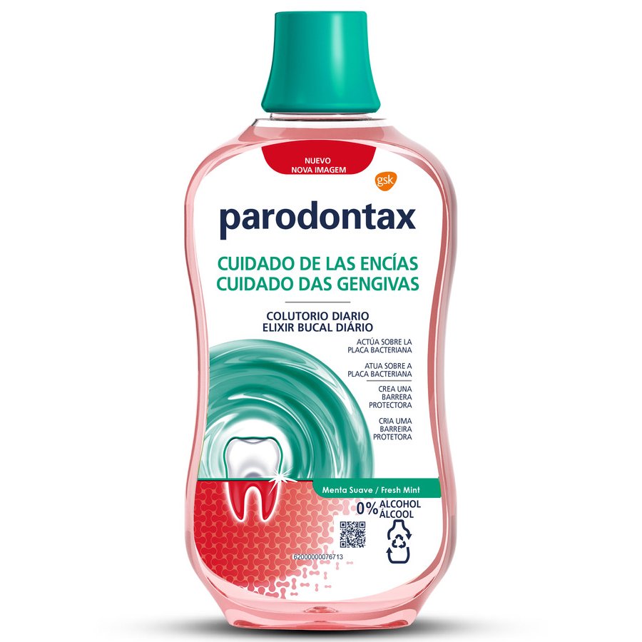 Colutorio PARODONTAX Cuidado de encías Menta suave 500 ml