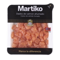 Dados de salmón ahumado MARTIKO 80 g