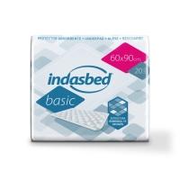 Protector cama INDASBED basic 60x90 B/20 unidades