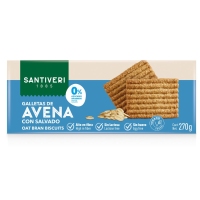 Galletas salvado avena sin azúcar SANTIVERI 270 g