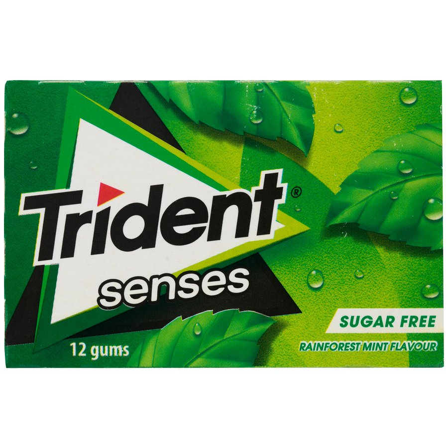 Chicle TRIDENT Senses hierbabuena lámina 12 unidades 23 g