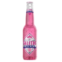Bebida refrescante con alcol SALITOS PINK botella 33 cl