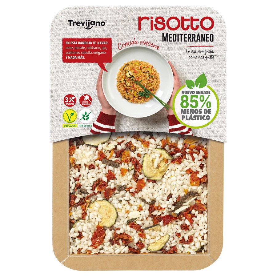Risotto Mediterráneo TREVIJANO bandeja 280 g