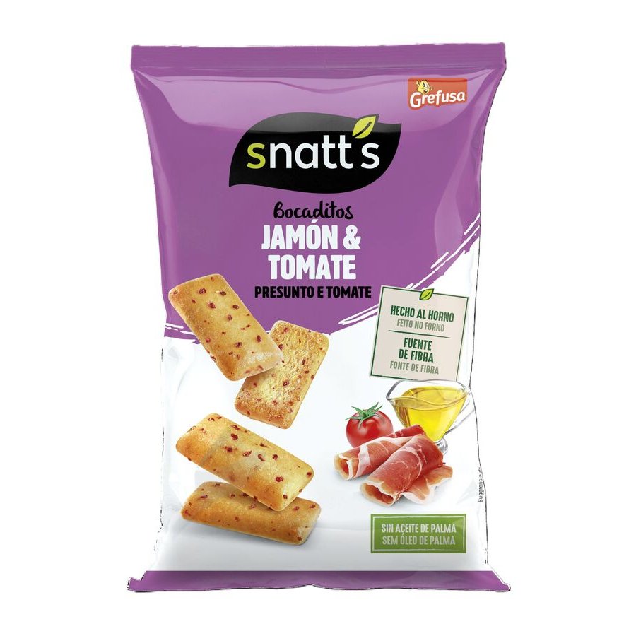 Bocaditos SNATT'S Jamón y Tomate 110 g