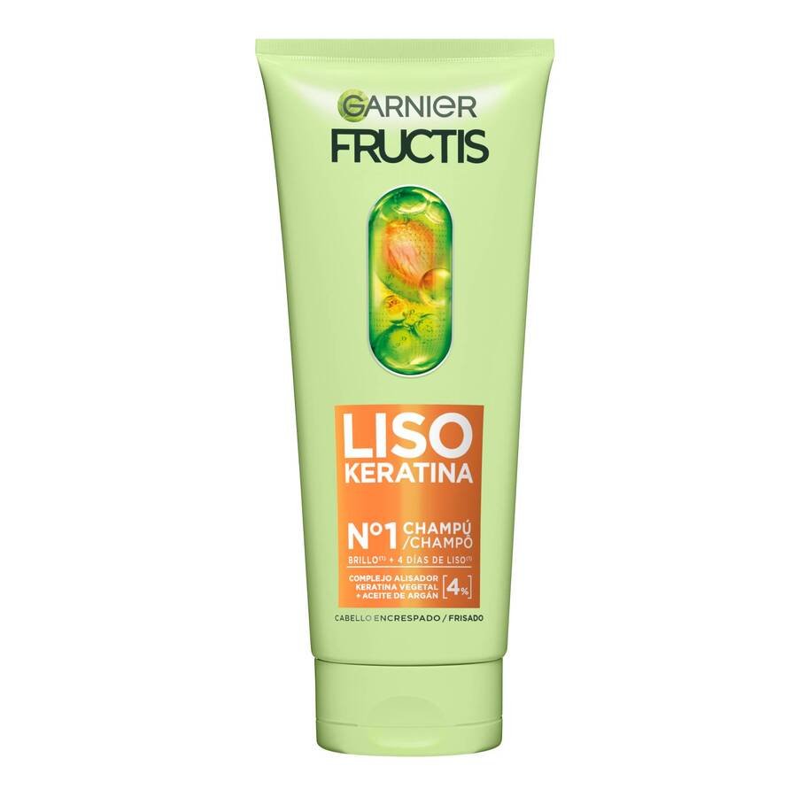 Champú FRUCTIS liso keratina tubo 200 ml