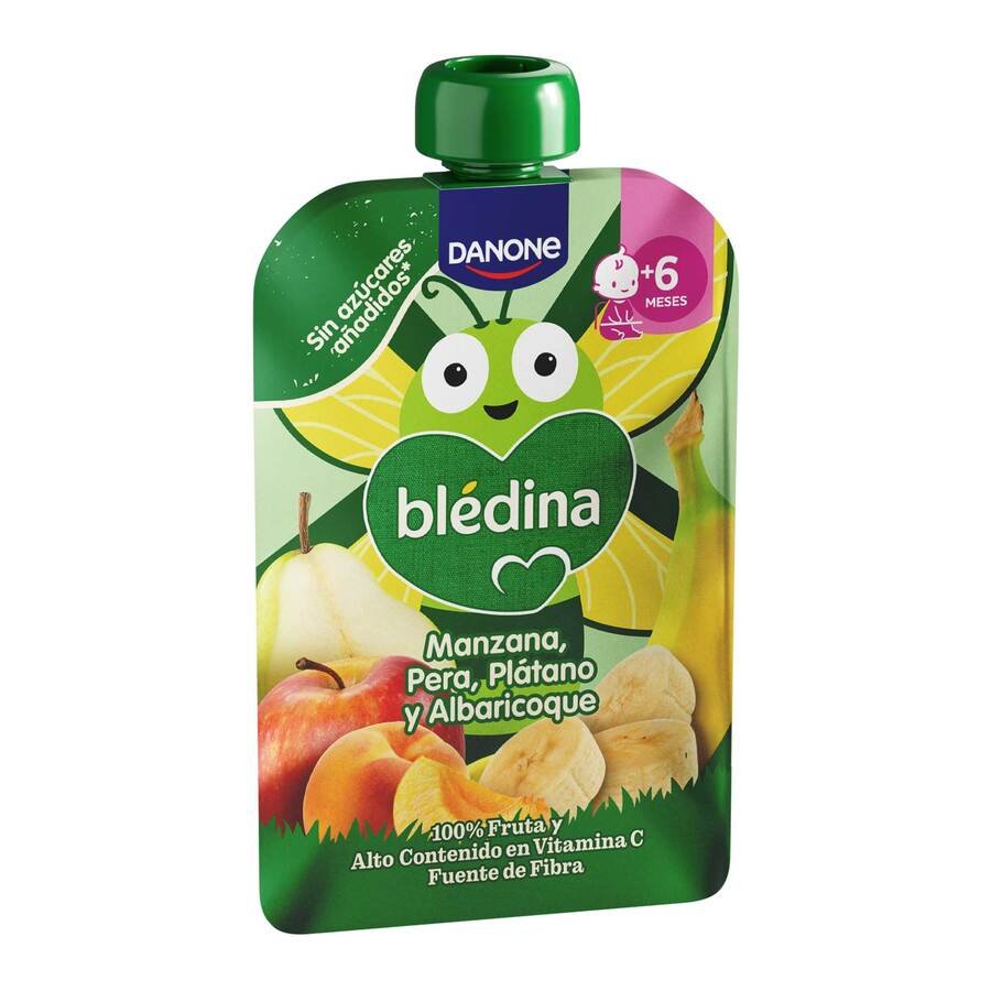 Imagen de Alimento infantil BLEDINA manzana-pera-plátano-albaricoque pouch 100 g