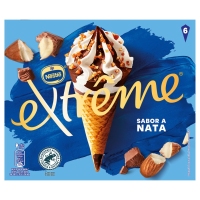 Helado cono NESTLE EXTREME nata 6 unidades 420 g