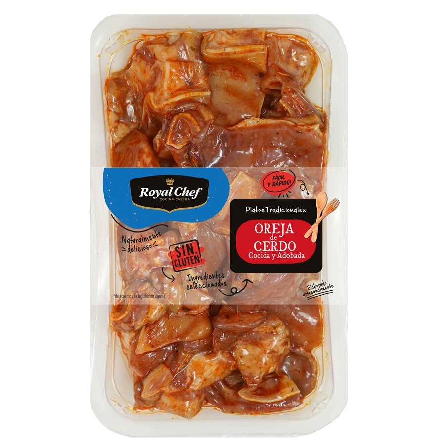 Oreja de cerdo cocida adobada ROYAL CHEF 400 g