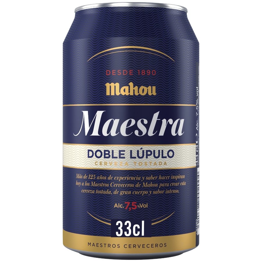 Cerveza MAHOU Maestra lata 33 cl