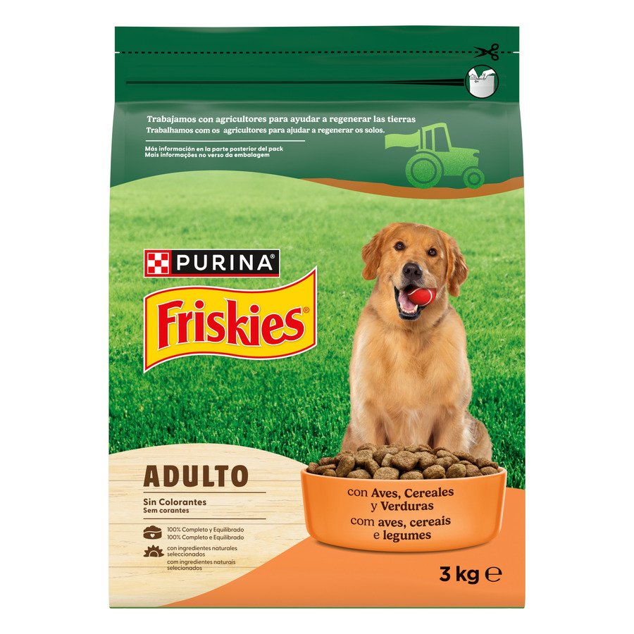 Alimento perro adulto FRISKIES ave-verdura 3 kg