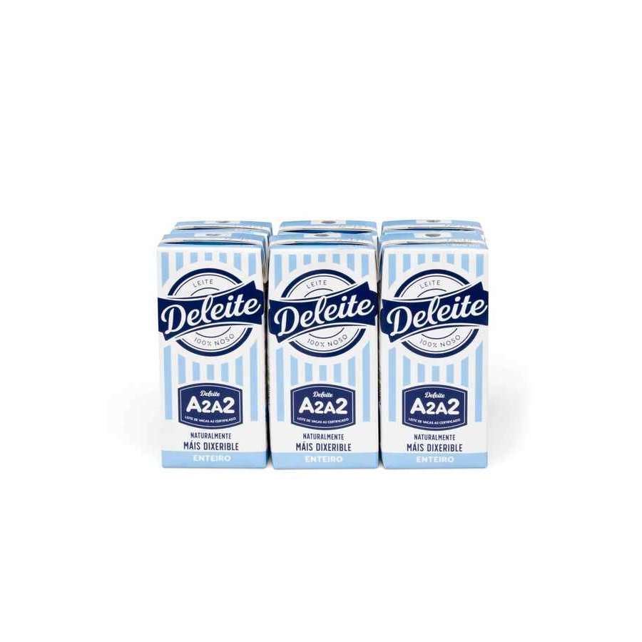 Leche entera DELEITE A2 pack 6 x 200 ml