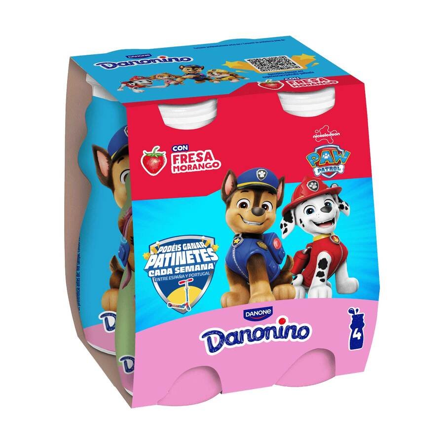 DANONINO DANONE bebedino fresa pack 4x100 g