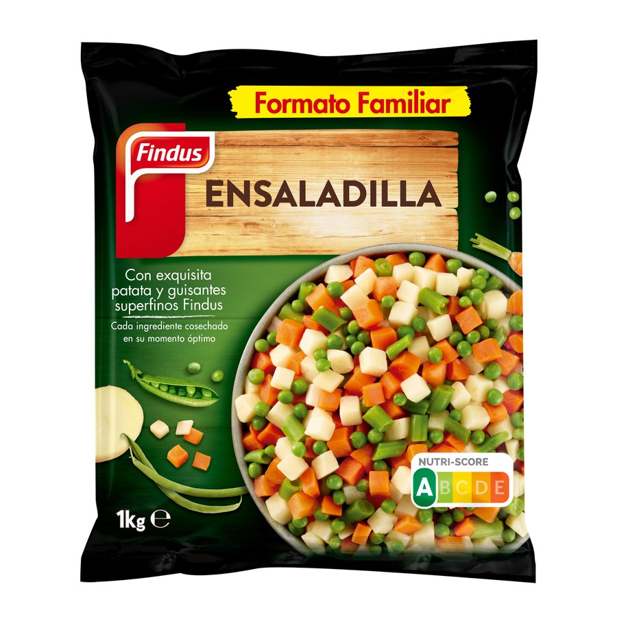 Ensaladilla congelada FINDUS bolsa 1 kg pn.