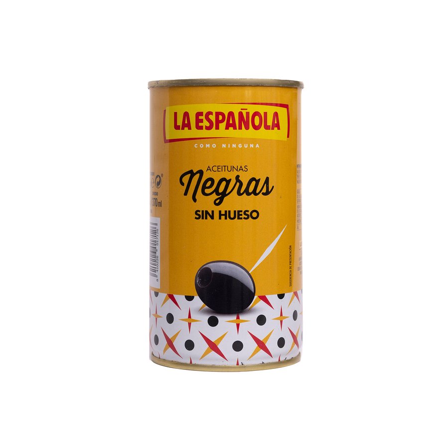 Aceituna negra LA ESPAÑOLA sin hueso lata 150 g pne