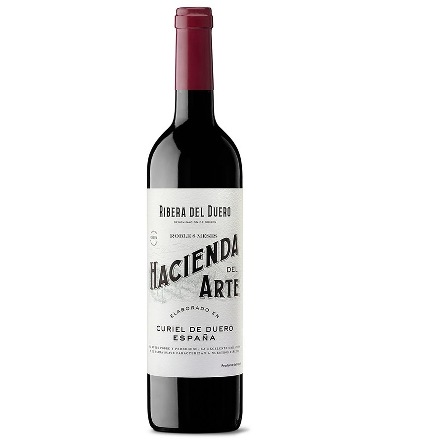 Vino tinto D.O.Ribera del Duero HACIENDA DEL ARTE Roble botella 75 cl