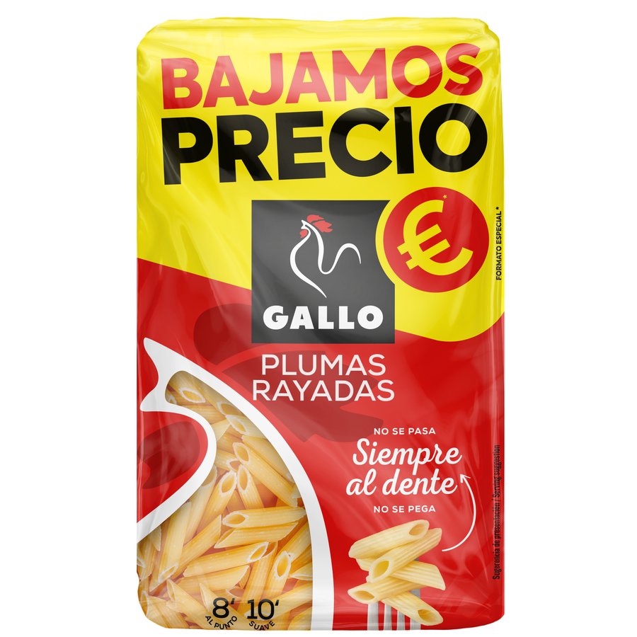 Plumas GALLO Rayadas 400 g