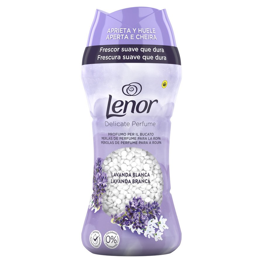 Perlas perfume ropa LENOR Lavanda blanca 195 g