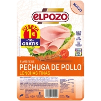 Friame de peituga de polo ELPOZO liscos finos 75 g+10% de balde