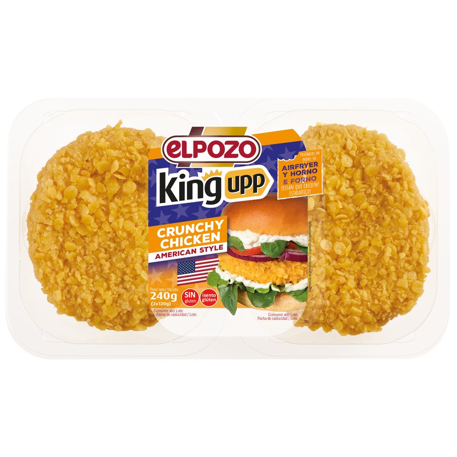 Burger Crunchy chicken ELPOZO pack 2x120 g