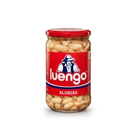 Alubias blancas cocidas LUENGO frasco 400 g pne.
