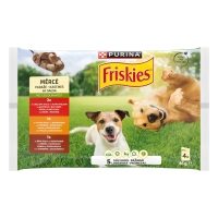 Alimento perro FRISKIES buey-pollo-cordero salsa 4x85 g
