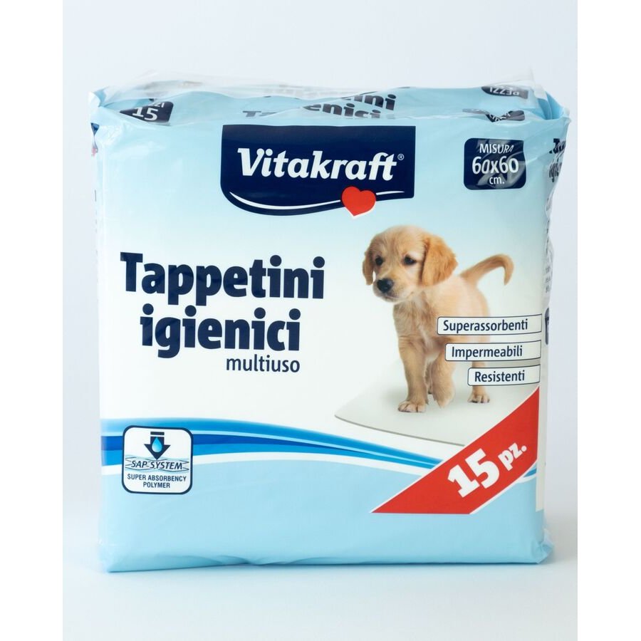 Almohadillas perro VITAKRAFT 60x60 cm 15 unidades