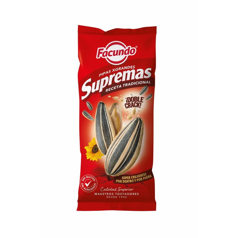 Pipas supremas tostadas FACUNDO bolsa 120g