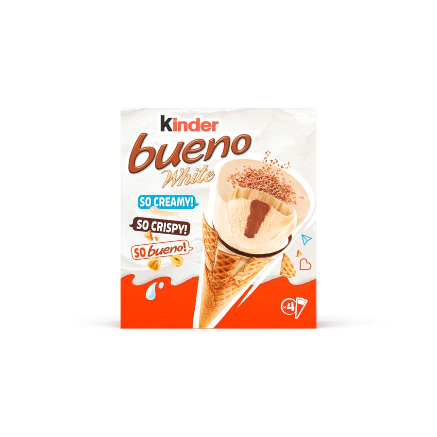 Helado cono KINDER bueno white 4 unidades 248 g