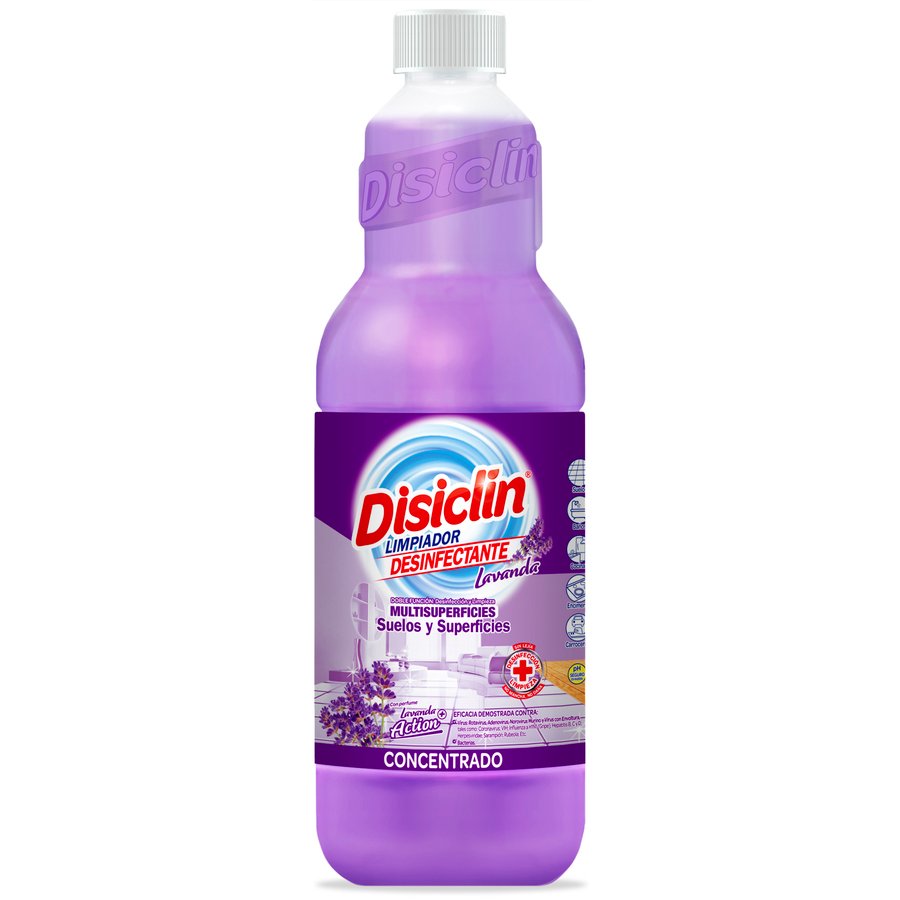 Limpiador multisuperficies DISICLIN desinfectante lavanda 1 l