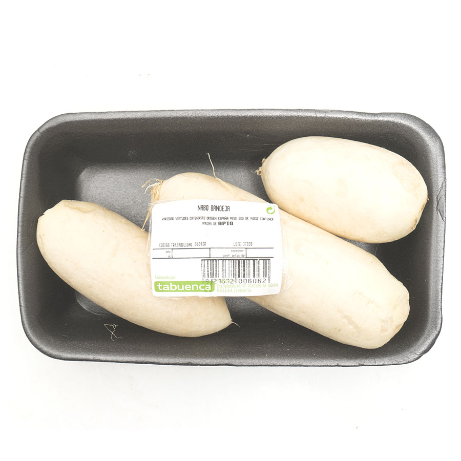 Nabos categoría 1ª bandeja 500 g