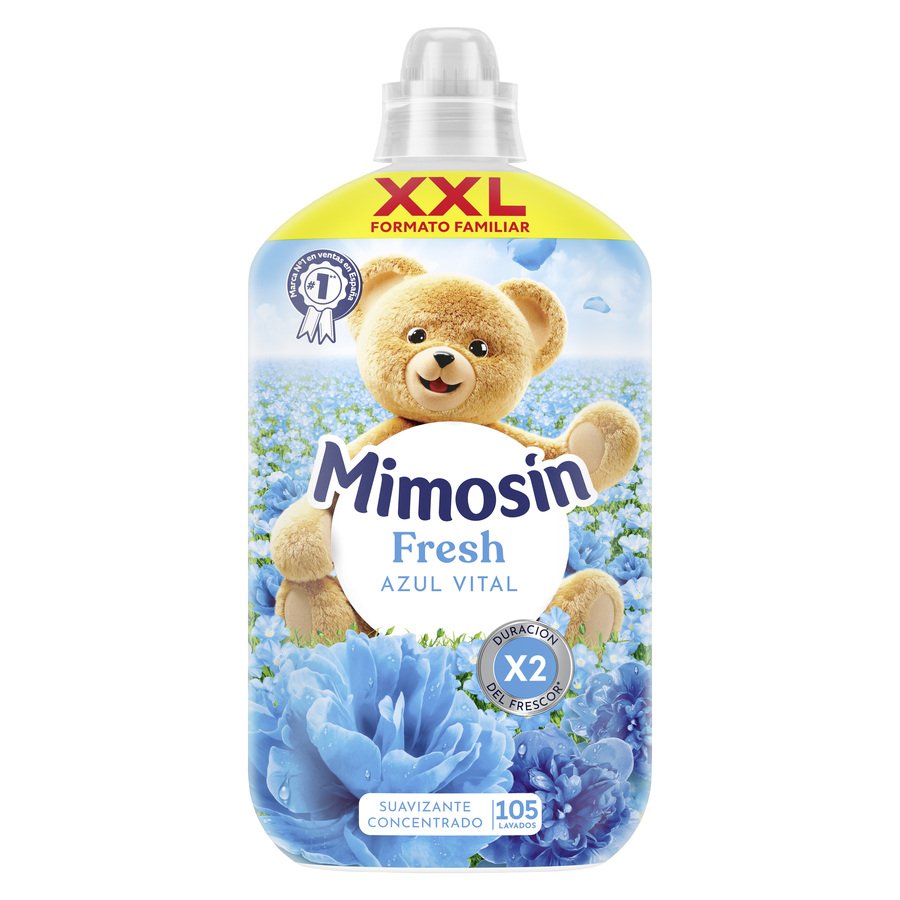 Suavizante concentrado MIMOSIN azul vital 105 lavados 1,785 litros