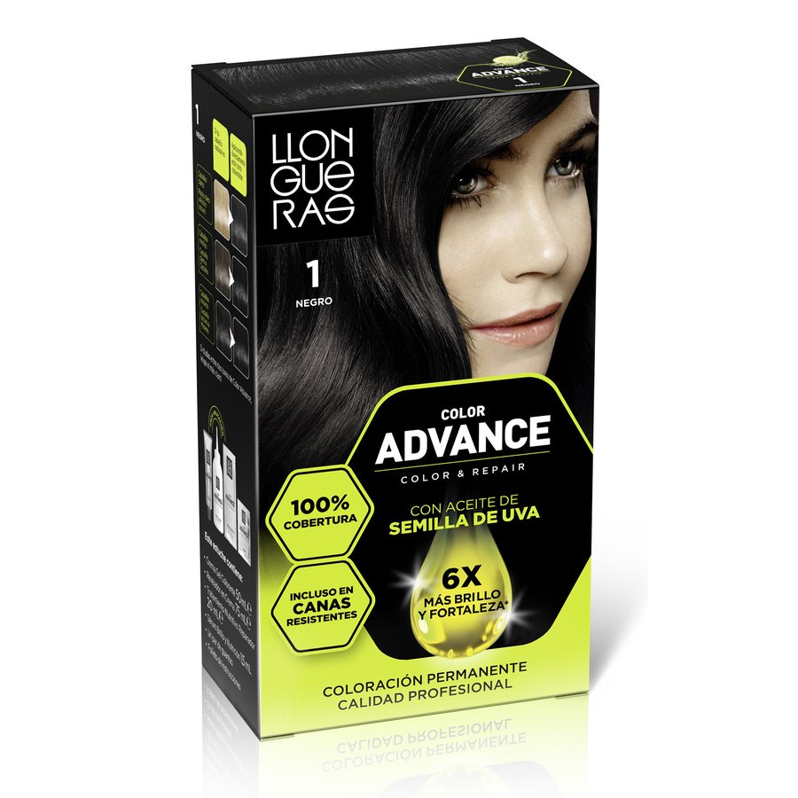 Tinte LLONGUERAS advance negro nº1